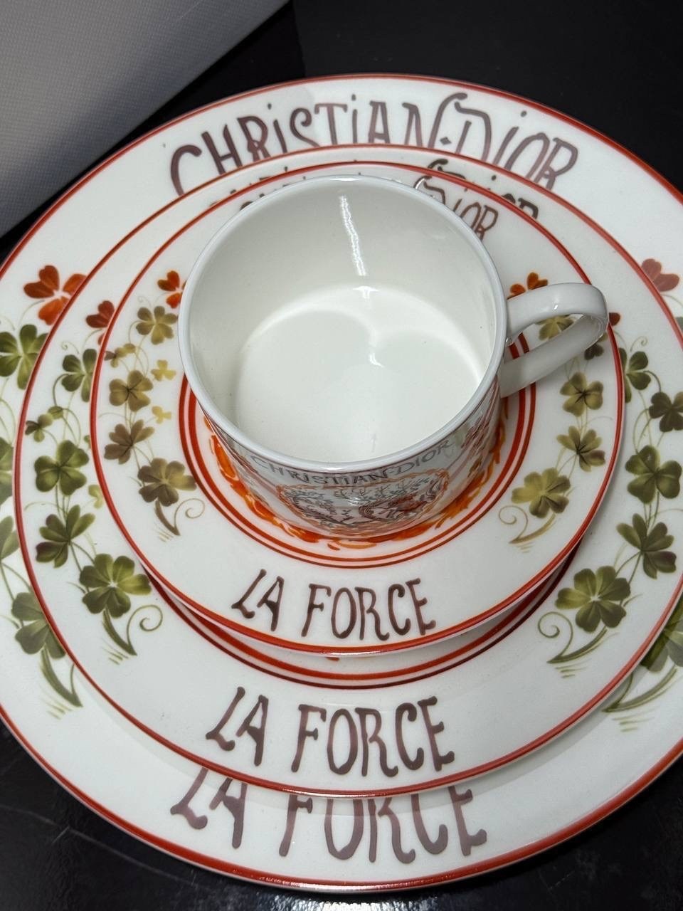 тарелка christian dior la force 26 см,dior посуда,чайная пара фарфоровая dior,чайная пара кристиан диор,посуда диор таро
