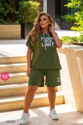 cпортивный костюм больших размеров,летние костюмы,костюм с шортами батал,костюм женский,костюм летний женский