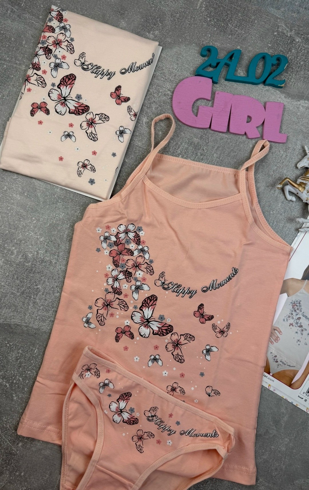 комплект белья для девочек,комплект нижнего белья для девочек,комплект белья для девочки iki yildiz,комплект нижнего белья baykar 161333499,нижнее белье для девочек