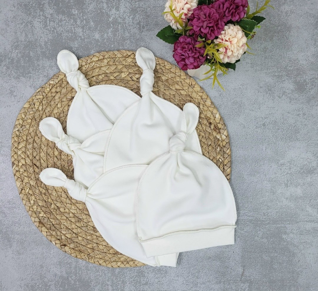 шапка детская тонкая для новорожденных узелком жанэт,шапочка,шапочка для новорожденного,шапочка для малыша,хлопковые шапочки для новорожденных