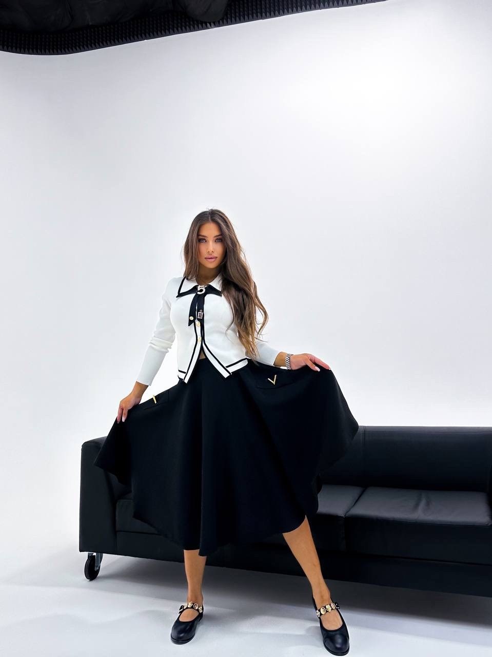 платье черное,костюм с юбкой,стильное платье,костюм с юбкой женский