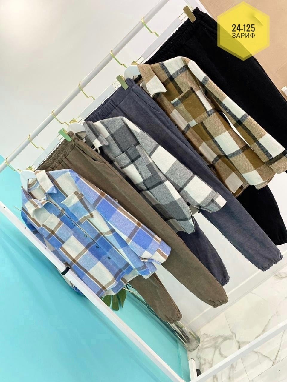 рубашка в клетку женская оверсайз,рубашка женская оверсайз в клетку удлиненная арт. 9314654,женские костюмы,костюм двойка вельвет,женский костюм двойка ткань кашемир