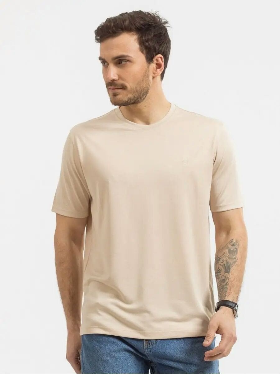 бежевая футболка мужская,футболки мужские,бежевая футболка,песочная футболка,футболка