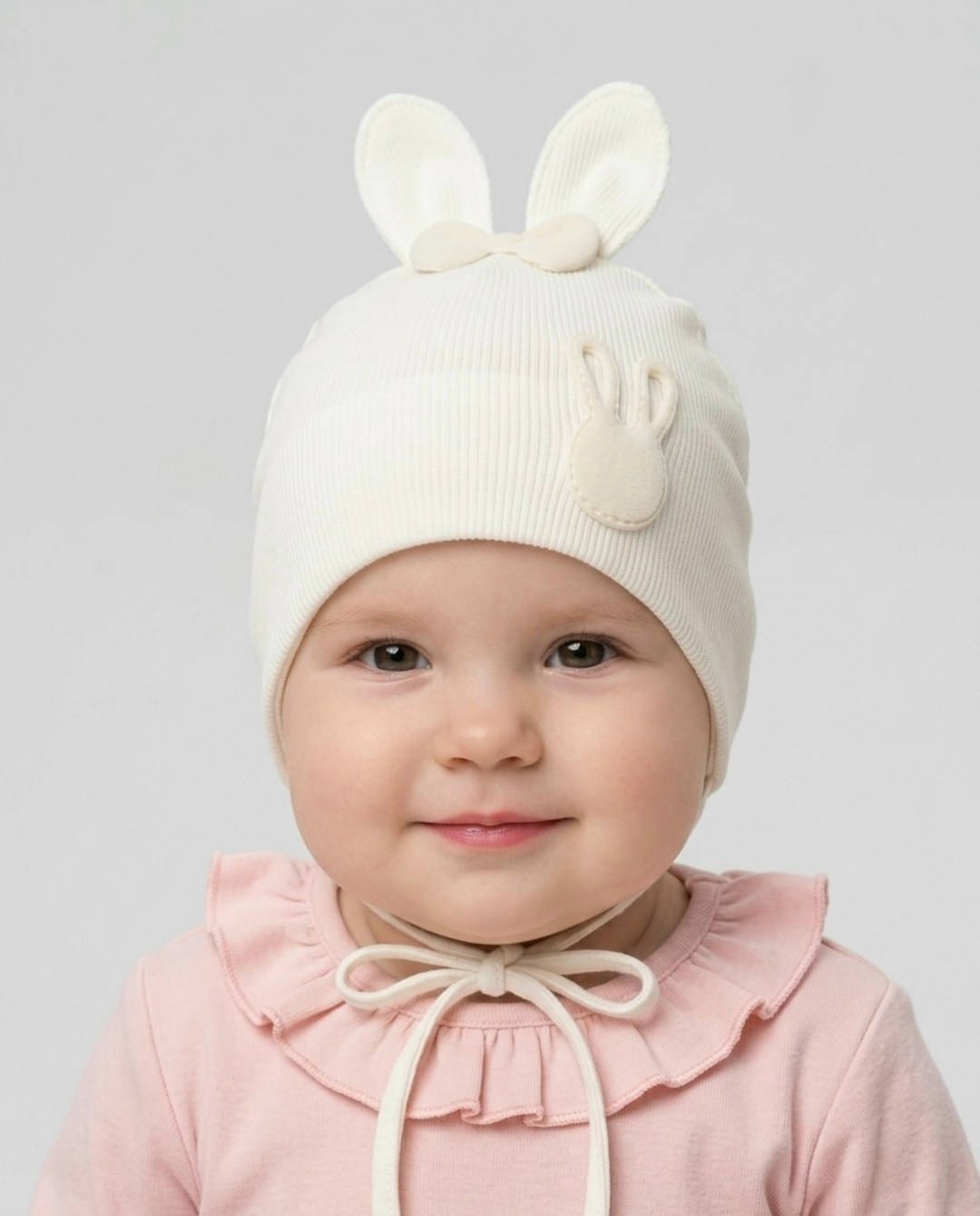 шапка для новорожденного,шапочка для новорожденного,шапка зайчик для девочки,шапочка,детская шапочка