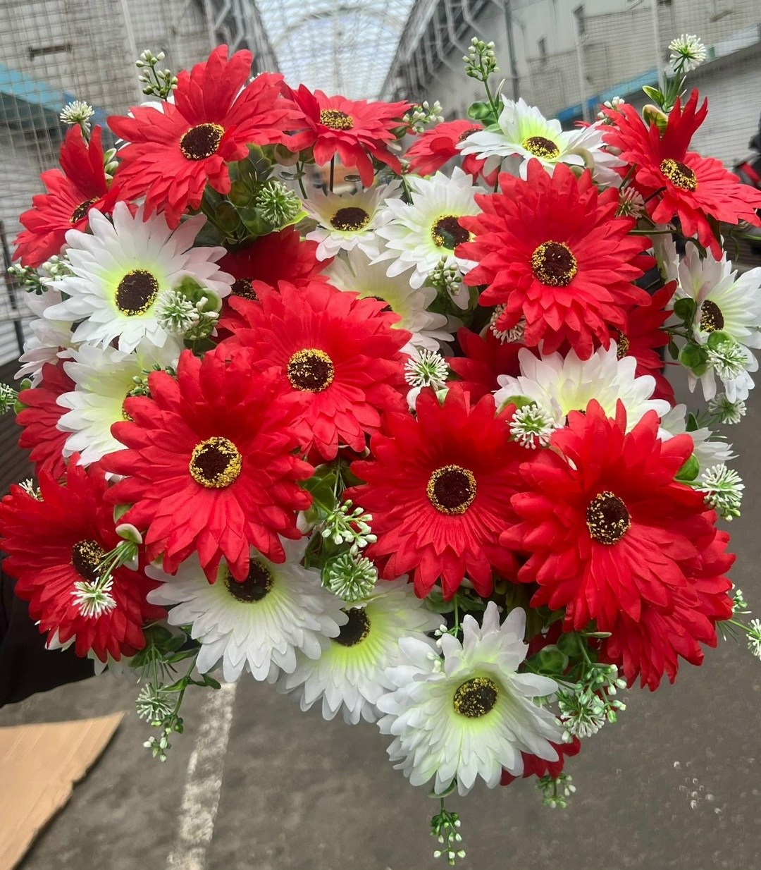 цветы "гербера",гербера букет,цветами,букет искусственные цветы,букет гербер