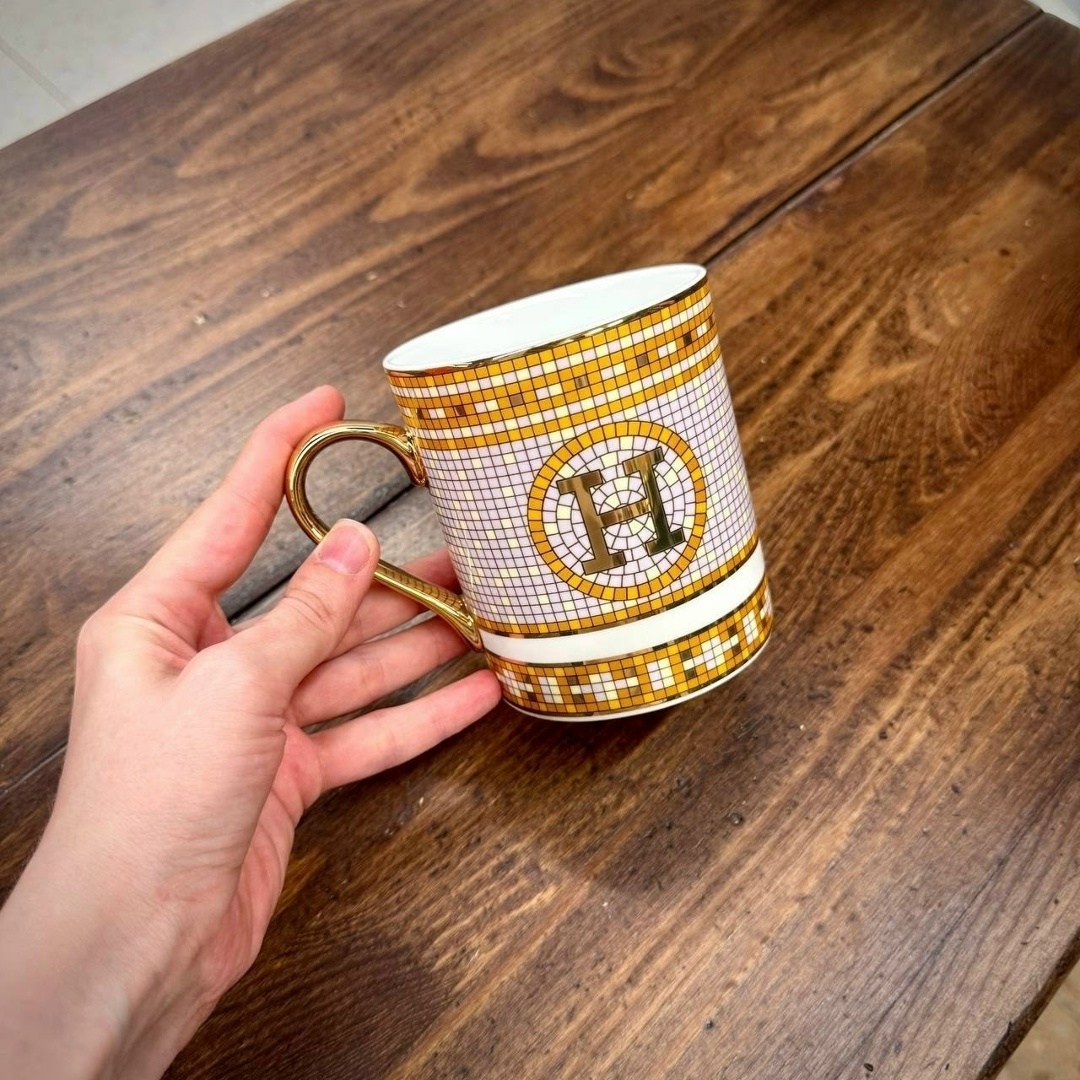 посуда hermes,чайный набор в стиле hermes,кружка hermes,чайный сервиз hermes,hermes чашка кофейная