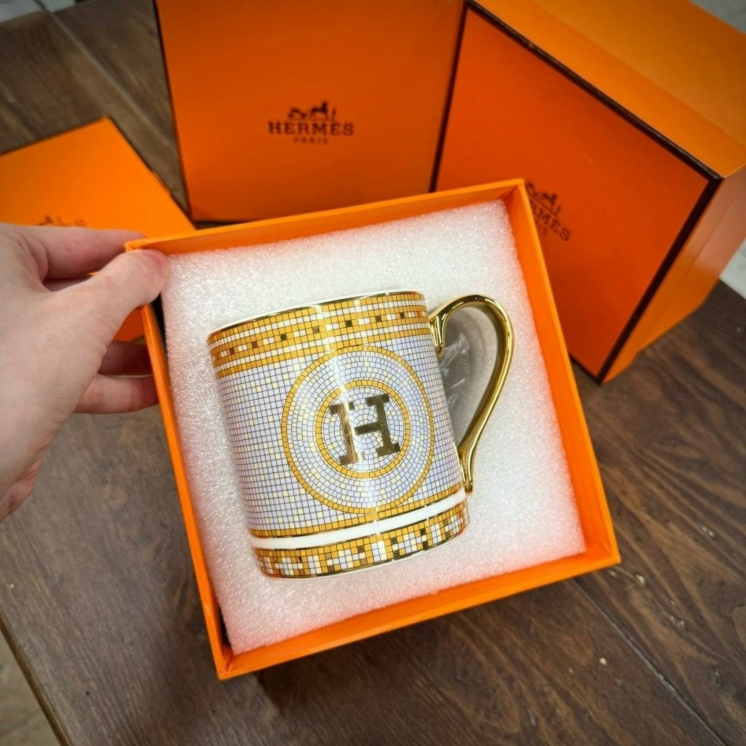 посуда hermes,чайный набор в стиле hermes,кружка hermes,чайный сервиз hermes,hermes чашка кофейная