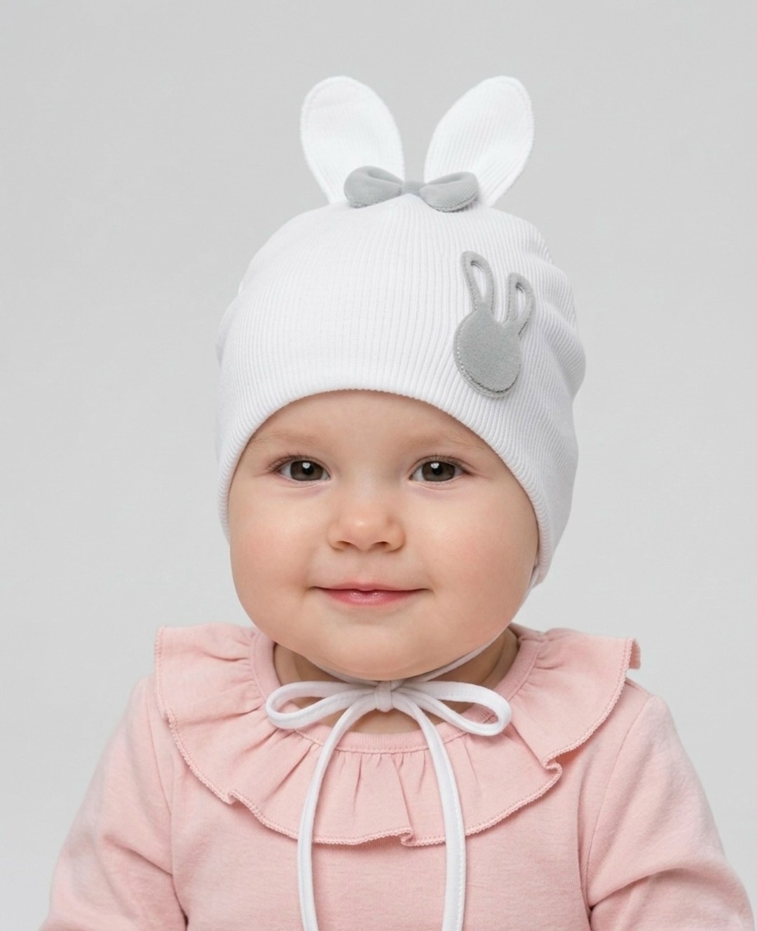 шапка для новорожденного,шапочка для новорожденного,шапка зайчик для девочки,шапочка,детская шапочка