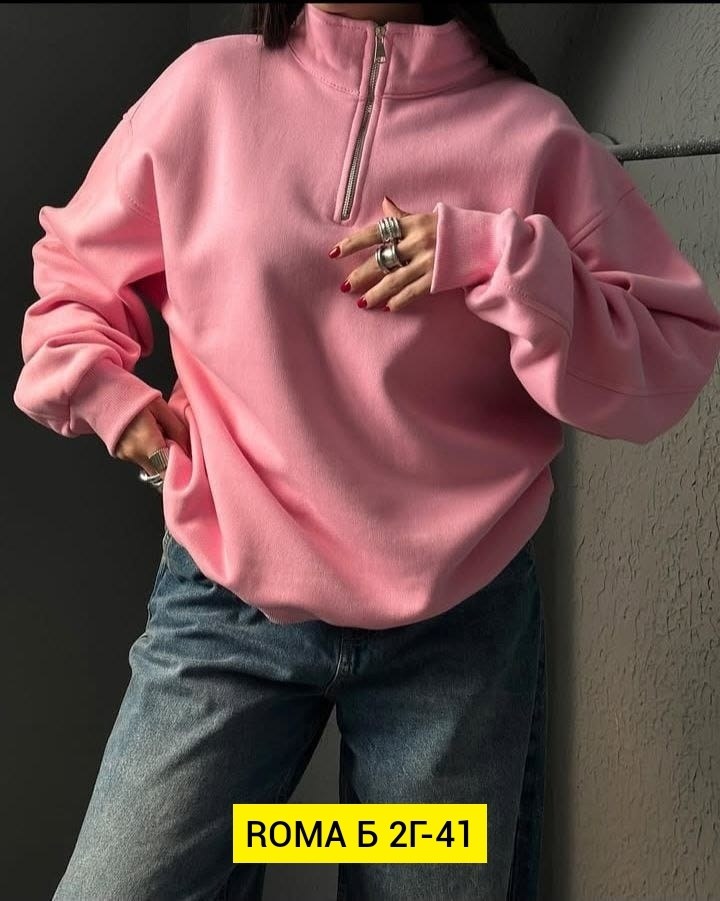 свитшот оверсайз на молнии теплый полузамок revati wear 303481677,свитшот женский,свитшот полузамок оверсайз на молнии с замком поло y2k,модная толстовка,свитшот оверсайз на молнии теплый полузамок