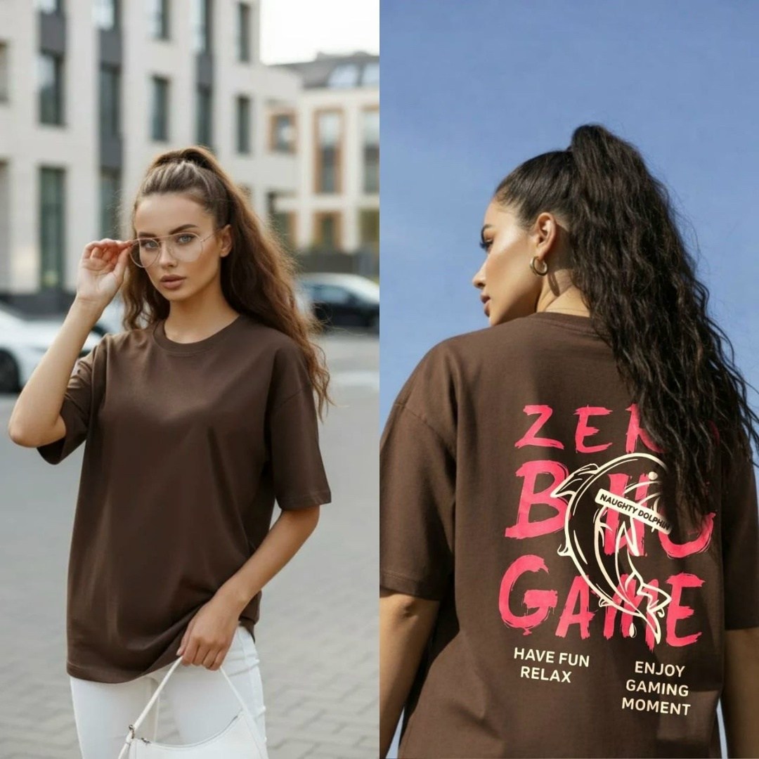 футболка y2k оверсайз zi-bella цвет шоколадный,футболка женская,футболка y2k оверсайз,футболки женская оверсайз,футболка оверсайз