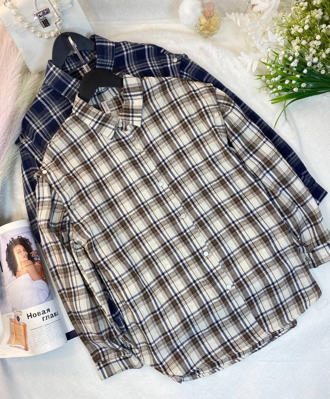 рубашка в клетку женская,рубашка в клетку,рубашка оверсайз в клетку женская,женская рубашка,рубашка в клетку теплая