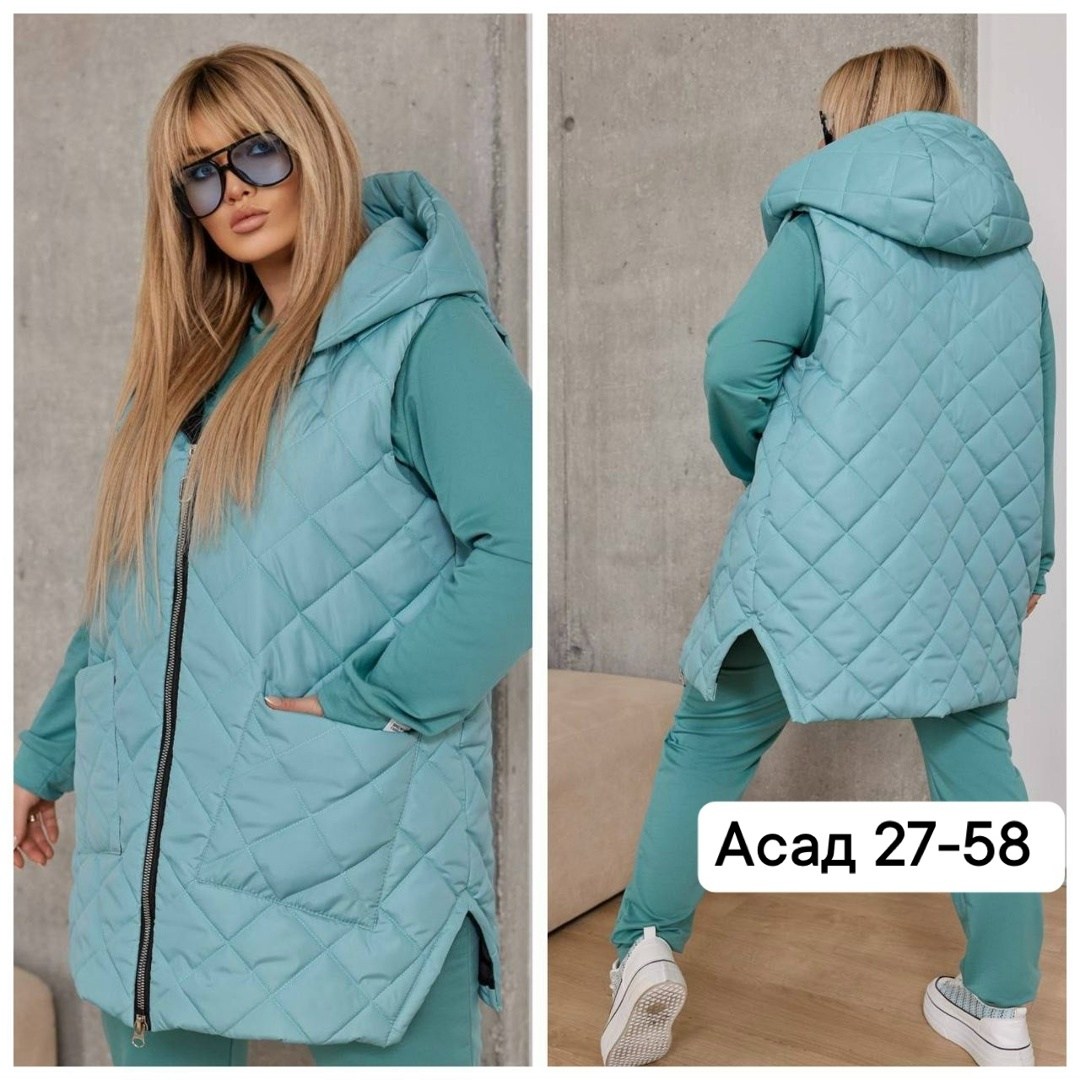 костюм женский тройка,демисезонная жилетка,жилетка женская,жилеты плащевка,жилетка на синтепоне