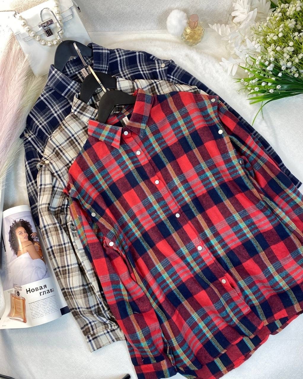 рубашка в клетку женская,рубашка в клетку,рубашка оверсайз в клетку женская,женская рубашка,рубашка в клетку теплая