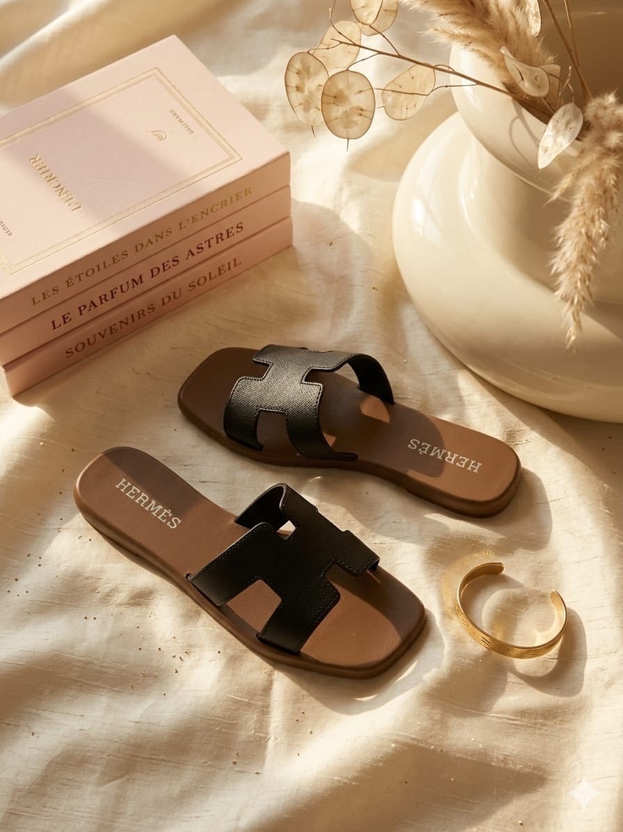 ,шлепки hermes oran,кожаные шлепанцы,шлепанцы hermes,hermes oran sandals
