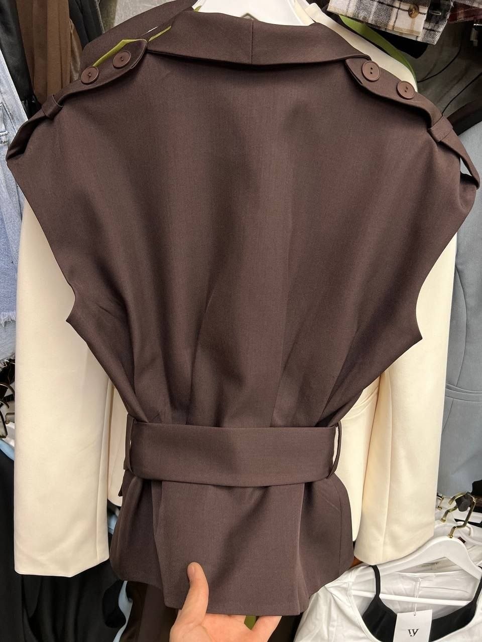 жилет с поясом,удлиненный жилет,жилет,жилет женский,жилет приталенный