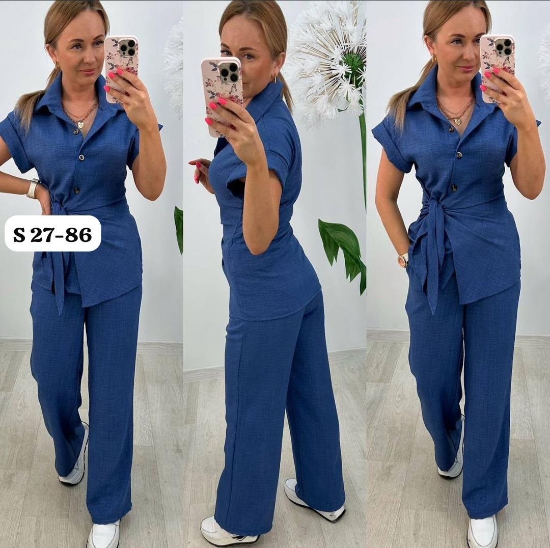 костюм женский двойка с брюками,женский костюм двойка ткань лён,костюм двойка ткань под лён,костюм летний женский брючный,женский брючный костюм двойка