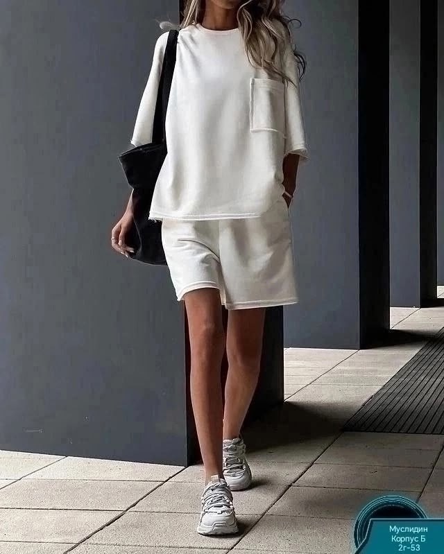 трикотажный костюм с шортами,костюм женский с шортами,летний костюм из футера с шортами,костюм из футера женский с шортами,летний костюм с шортами