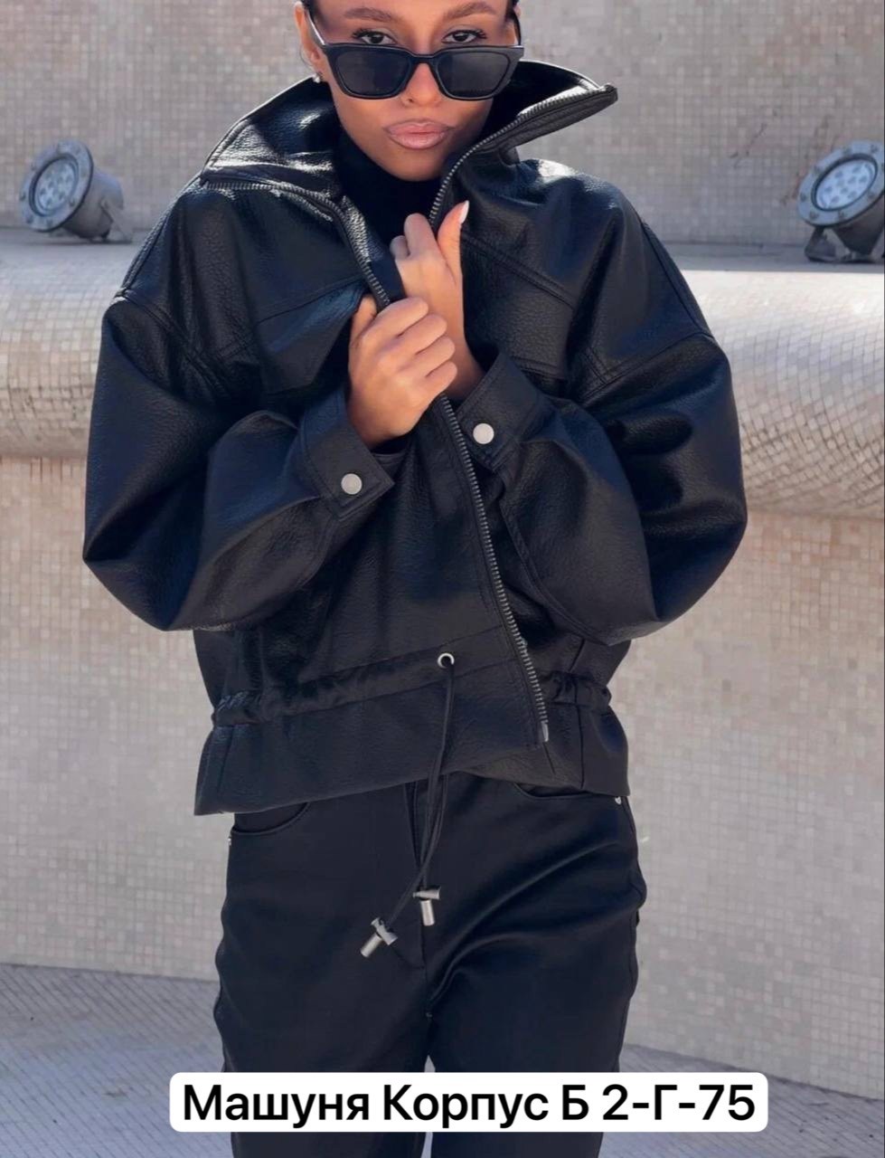 женская кожаная куртка,куртка из искусственной кожи женская,кожаная куртка,женская кожаная куртка с двойным воротником, пышными рукавами реглан,куртка женская