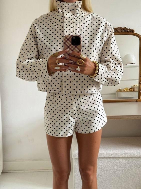 стильные наряды,повседневный костюм,мода стиль,модные наряды,костюм с шортами женский