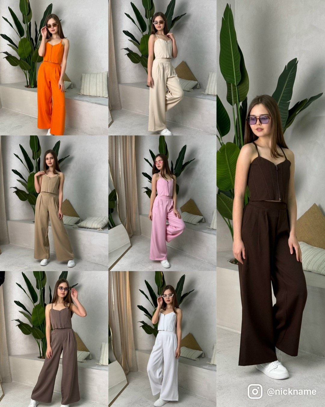 модные костюмы,брючный костюм,стильные костюмы,женский брючный костюм,костюм льняной летний брючный с жилетом и брюками паллацо by fiola