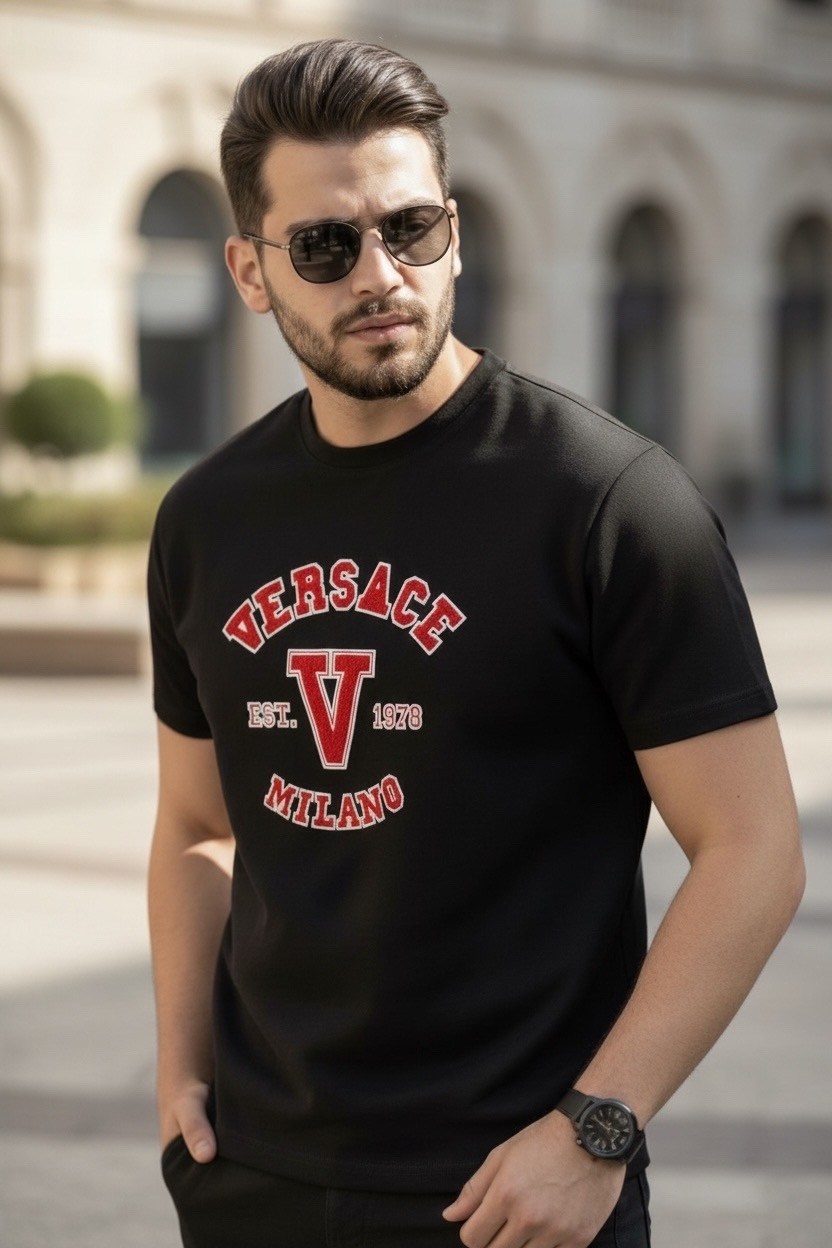 футболка versace,мужские футболки versace,футболки мужские,versace classic,футболка версаче черная