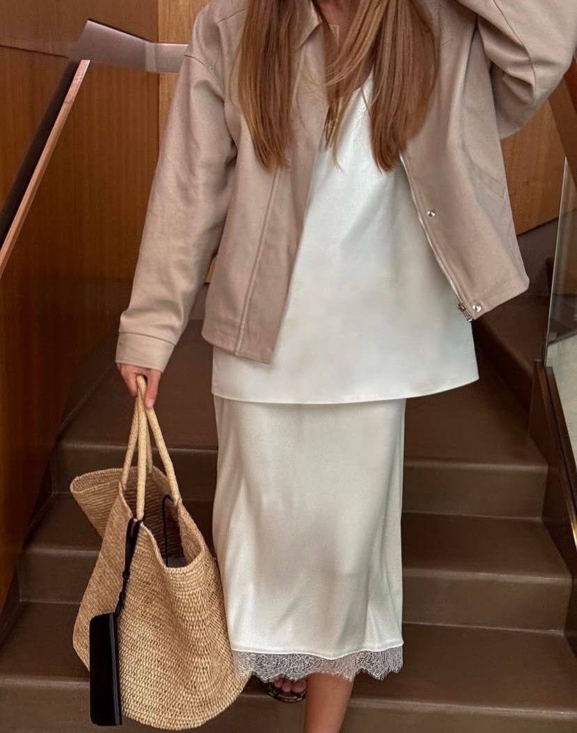 шелковая юбка,юбка в бельевом стиле,шелковая юбка миди,атласная юбка,кофта с юбкой