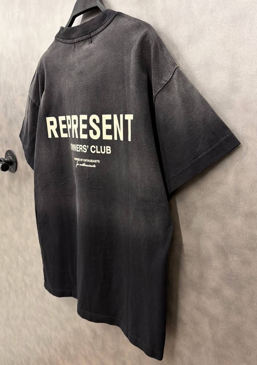 футболка represent owners club,футболка represent,футболки мужские повседневные,футболка с принтом owners club represent черный,мужская футболка