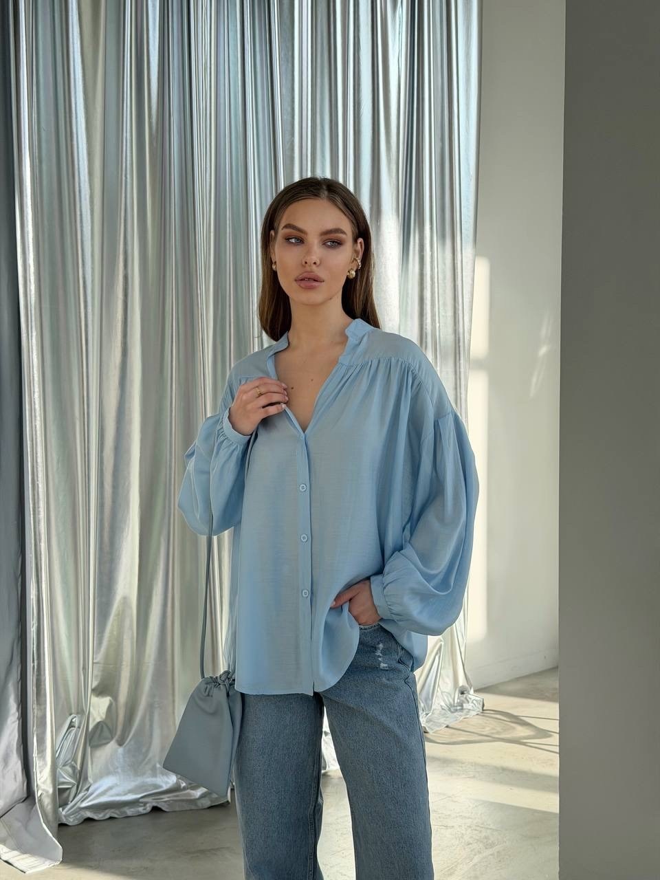 стильная рубашка,блузка голубая,женская рубашка,стильная блузка,рубашка
