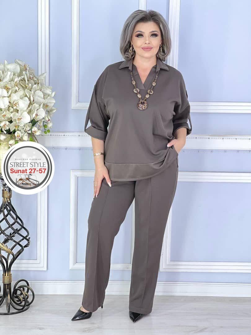 женские костюмы,костюм повседневный,женский костюм тройка,блузка больших размеров нарядная nur flower,