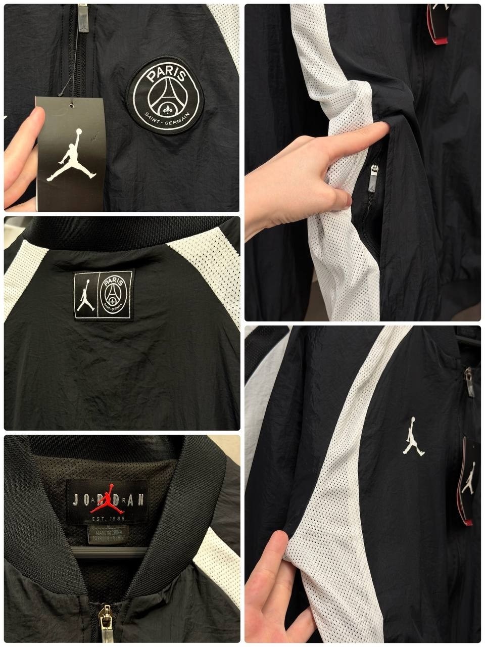 ветровка jordan psg,чёрная jordan psg ветровка,ветровка бомбер мужская,мужская куртка бомбер,jordan psg