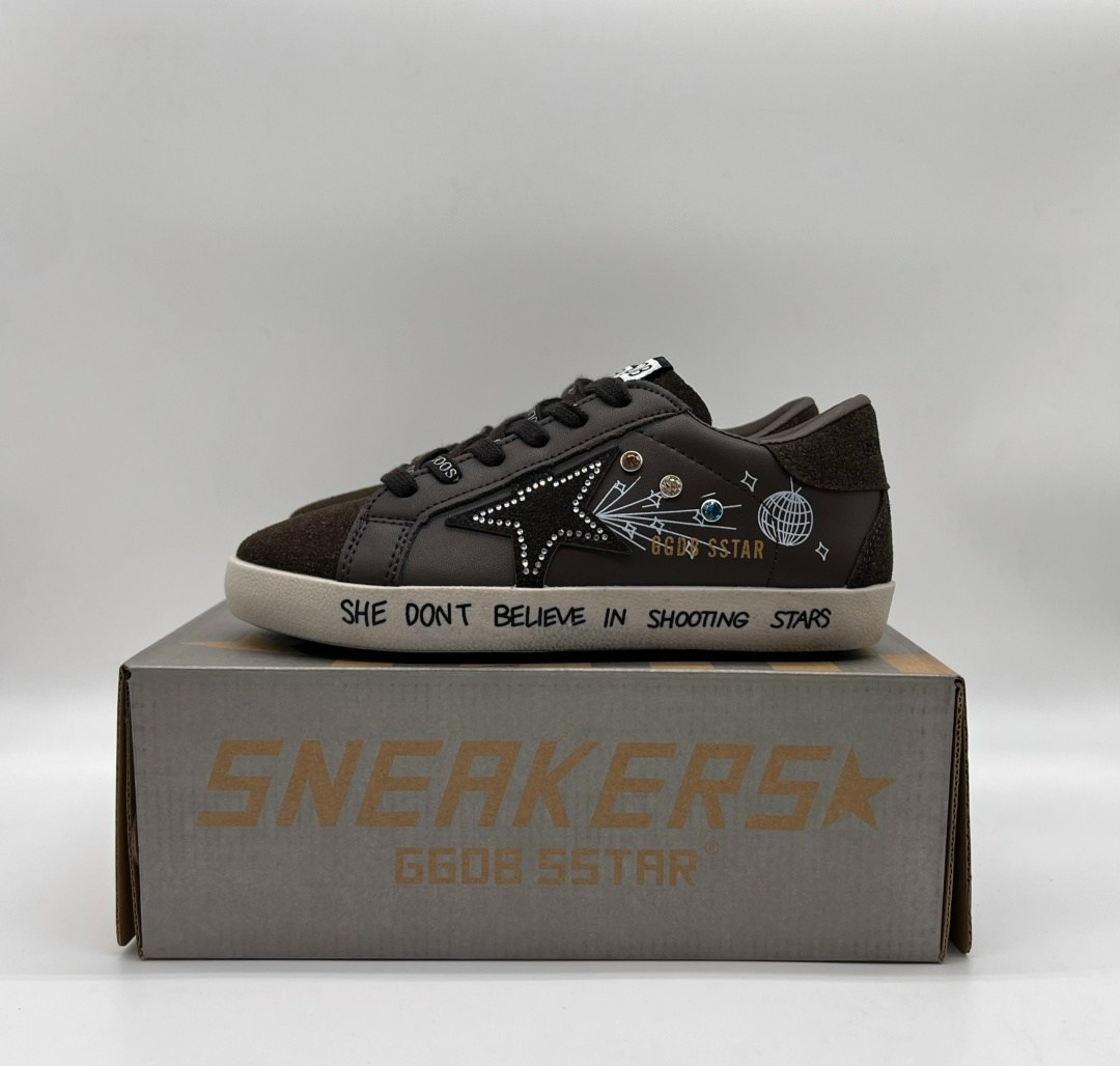 коричневые кроссовки ball star golden goose anthracite silver,,golden goose кеды hi star на платформе черный,golden goose super star,кеды golden goose