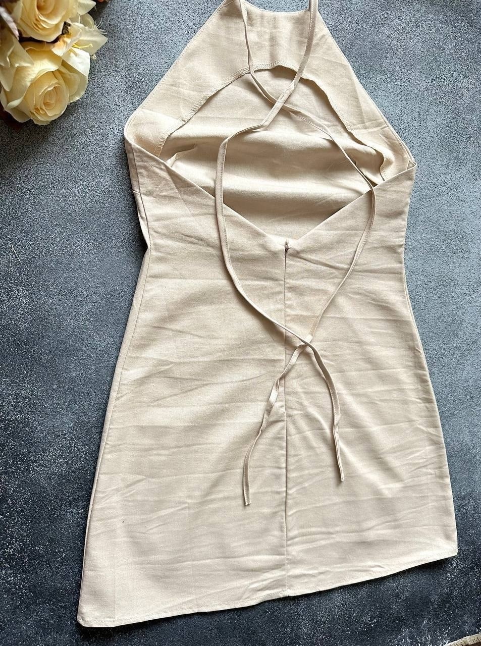 льняное платье с открытой спиной,платье сарафан,льняное платье без рукавов,сарафан,платье льняное летнее