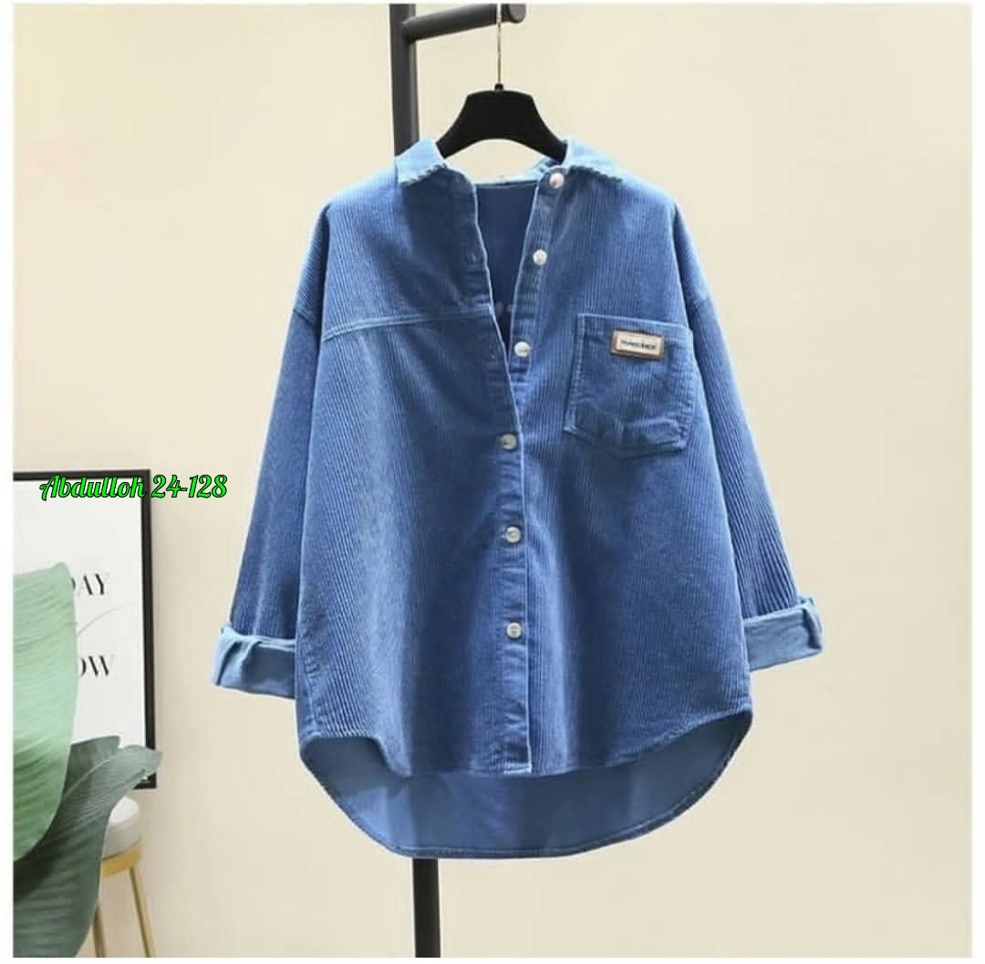 женская вельветовая рубашка с длинным рукавом,рубашка женская,рубашка вельветовая,вельветовая рубашка женская,вельветовая рубашка свободного кроя