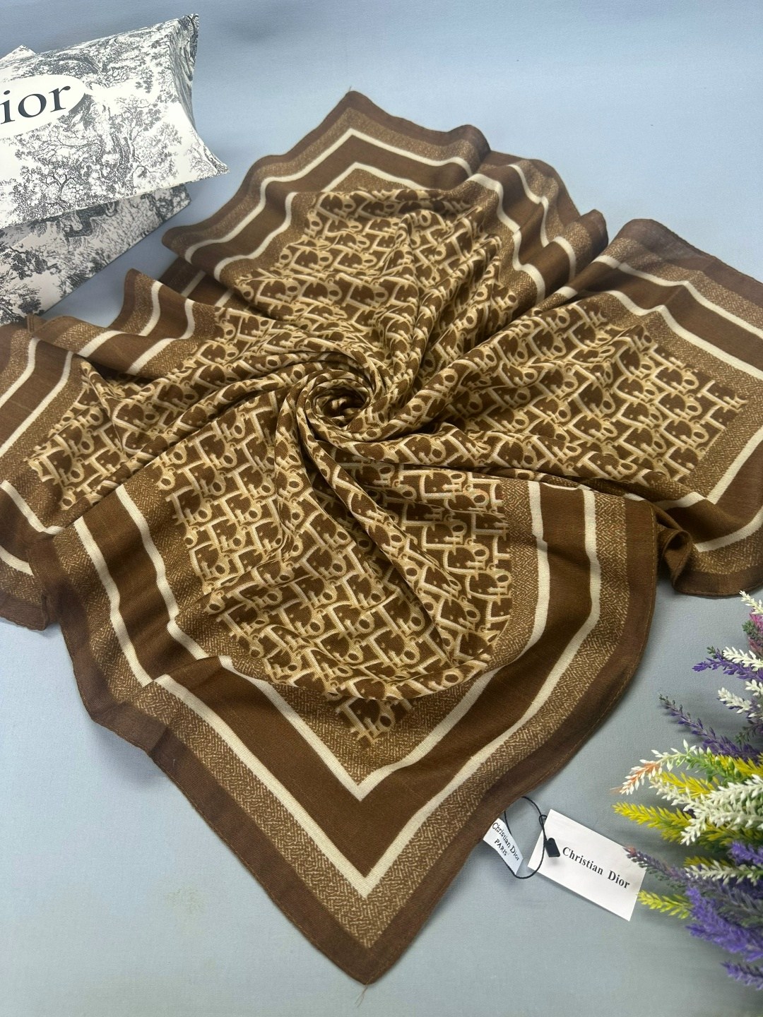 брендовый платок,платок диор,женские платки,dior платок,шарфы и платки