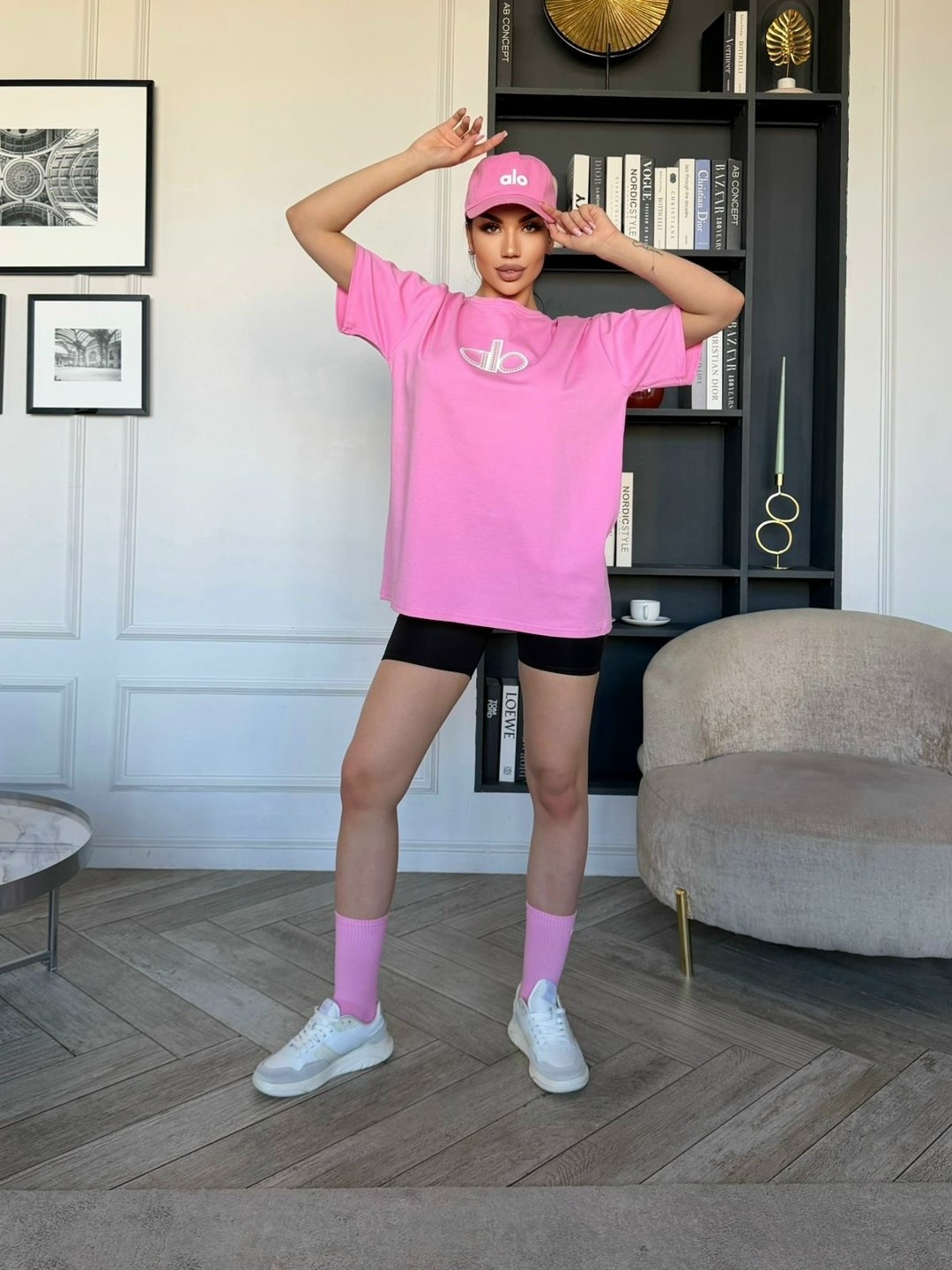 женская футболка оверсайз,розовая футболка оверсайз,футболки женская,футболка оверсайз,базовая вареная футболка в стиле оверсайз by gor