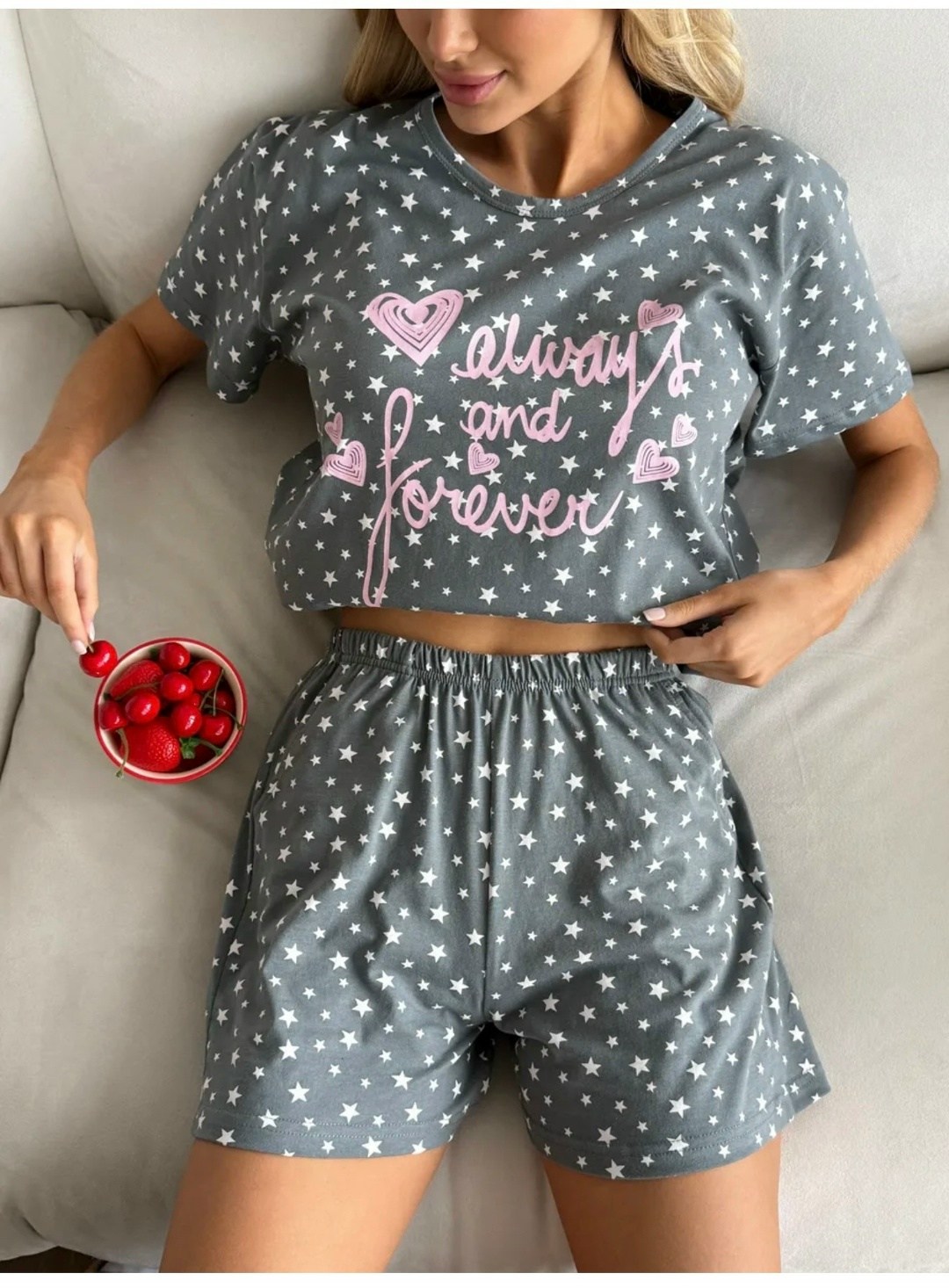 пижама женская с шортами,пижама с шортами laik moll,пижама с шортами,женские пижамы,пижама с шортами хлопок deby do 241962925