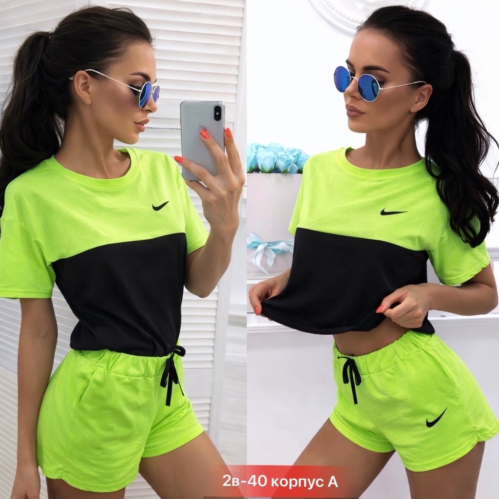 спортивные костюм с шортами,женский спортивный костюм шорты,костюм шорты и футболка найк женская,костюм с шортам,спортивный костюм шорты майка
