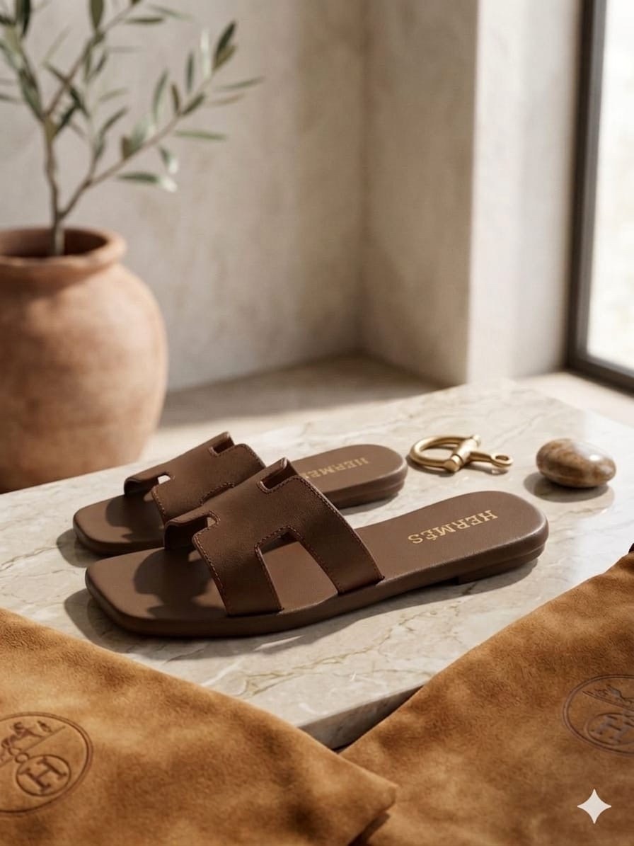 ,шлепки hermes oran,кожаные шлепанцы,шлепанцы hermes,hermes oran sandals