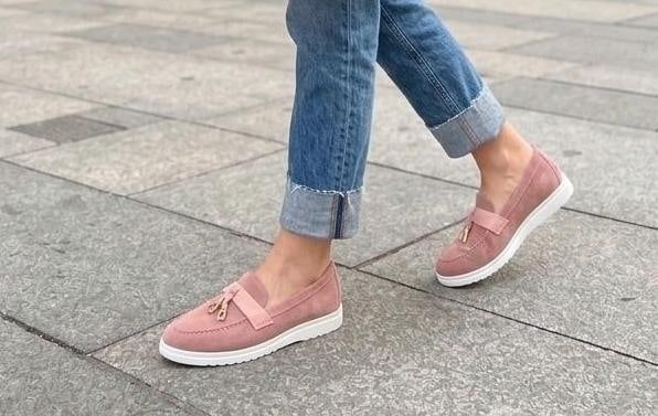 женские лоферы loro piana,лоферы loro piana,замшевые лоферы,лоферы женские,женские мокасины