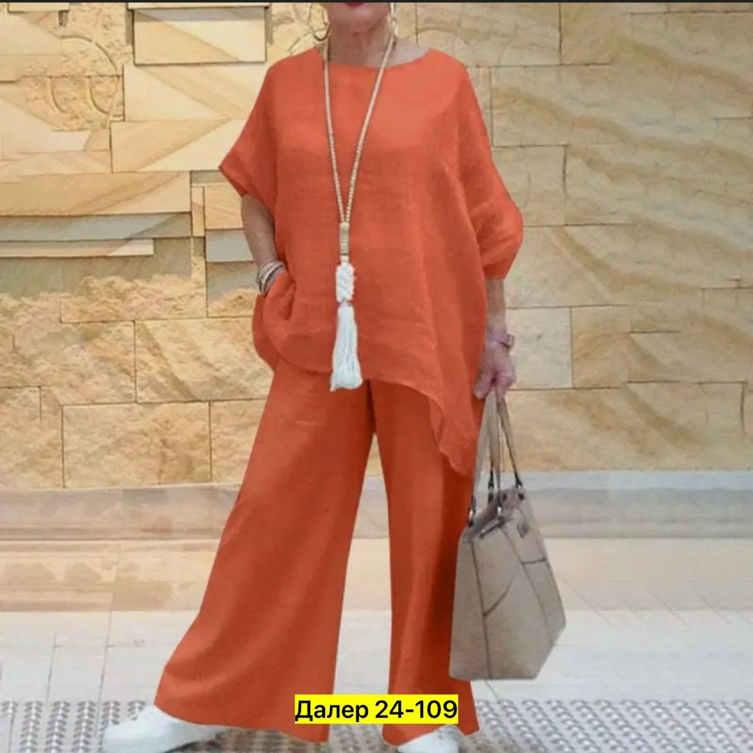 женский комплект свободных брюк из хлопка и льна,льняной костюм,брючный костюм из льна,летний модный женский комплект из хлопка и льна,брючный костюм жатка