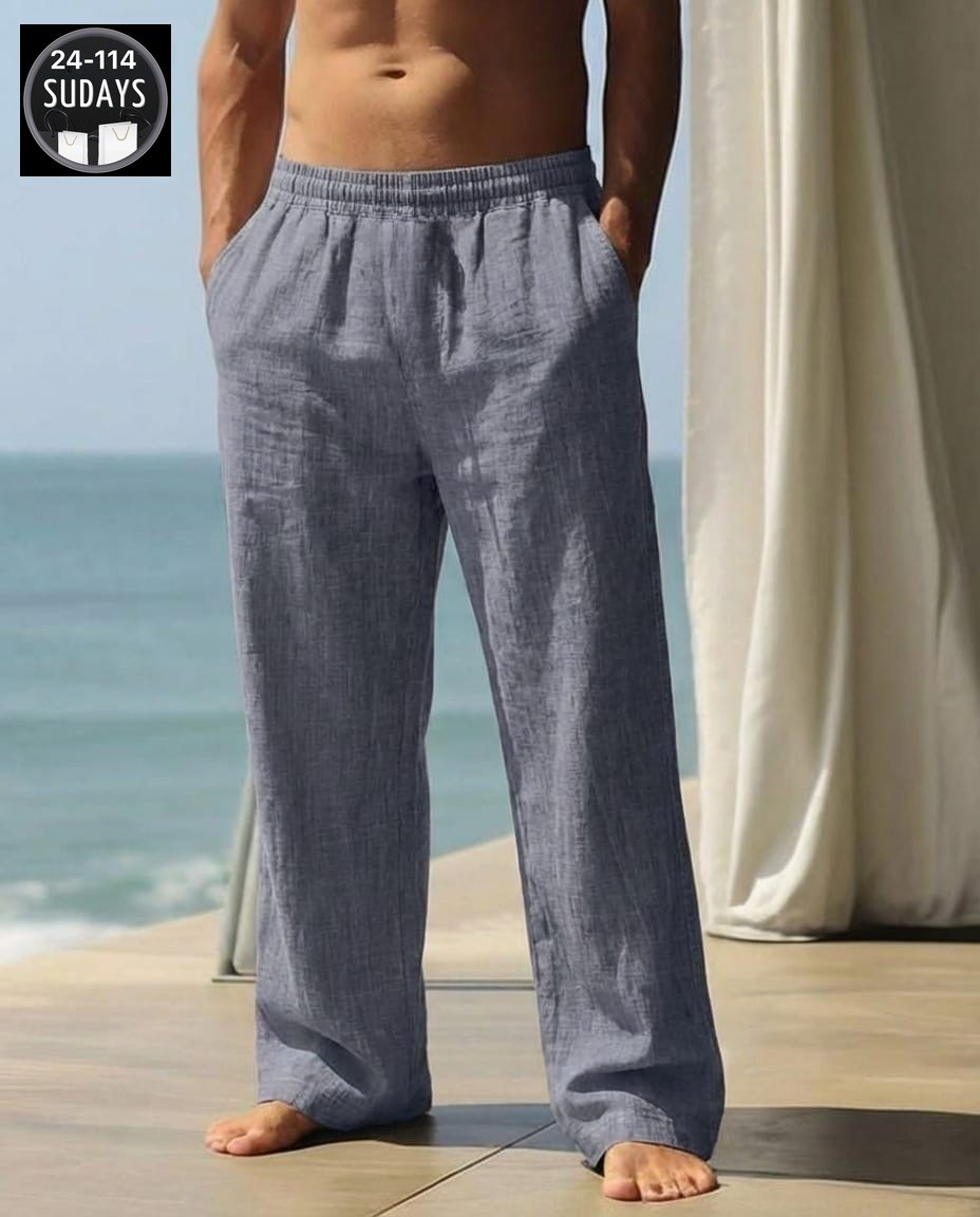 льняные брюки,мужские льняные брюки,мужские хлопковые льняные брюки,брюки мужские,пляжные брюки