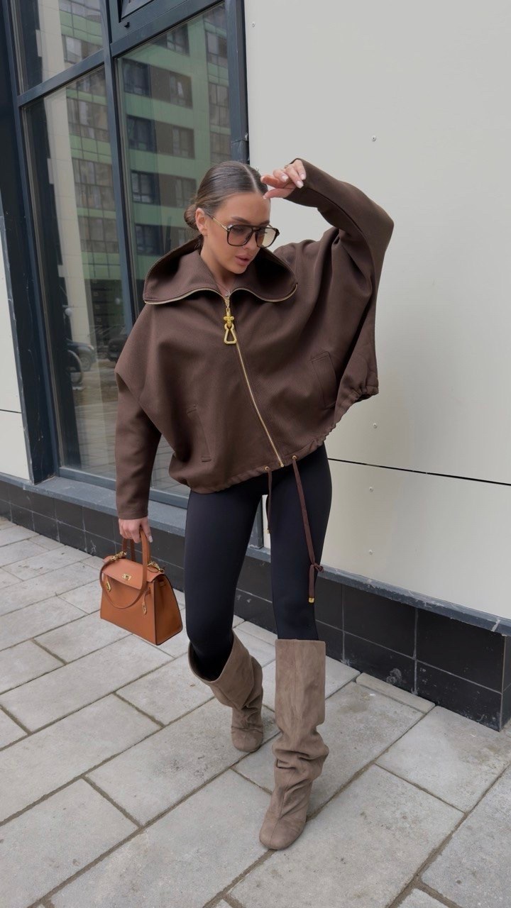 свитшот оверсайз на молнии полузамок onmy,куртка женская,куртка schiaparelli женская коричневая,кофта женская