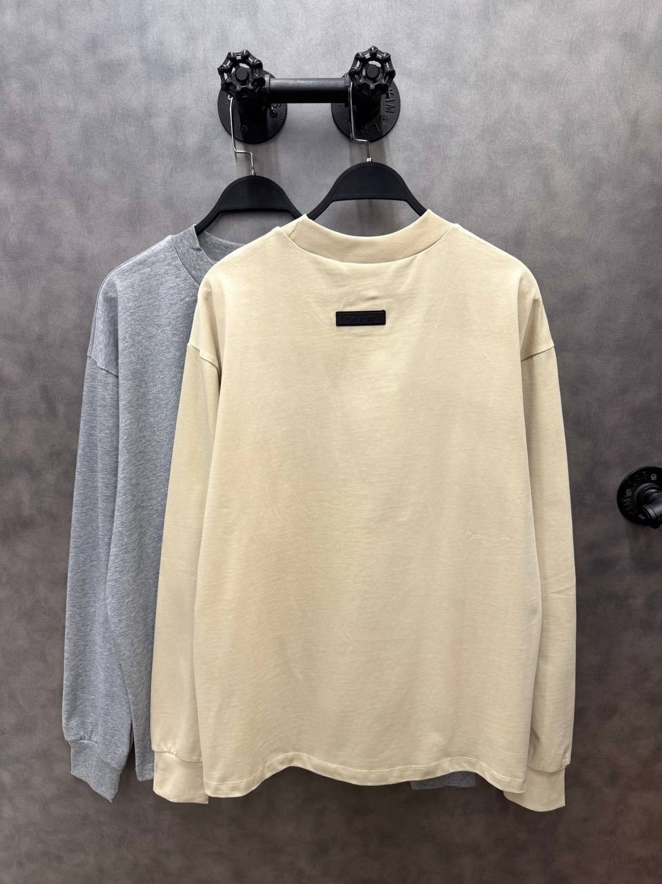 свитшот fear of god essentials essentials,fear of god essentials,бежевый свитшот,свитшот женская,оверсайз свитшот