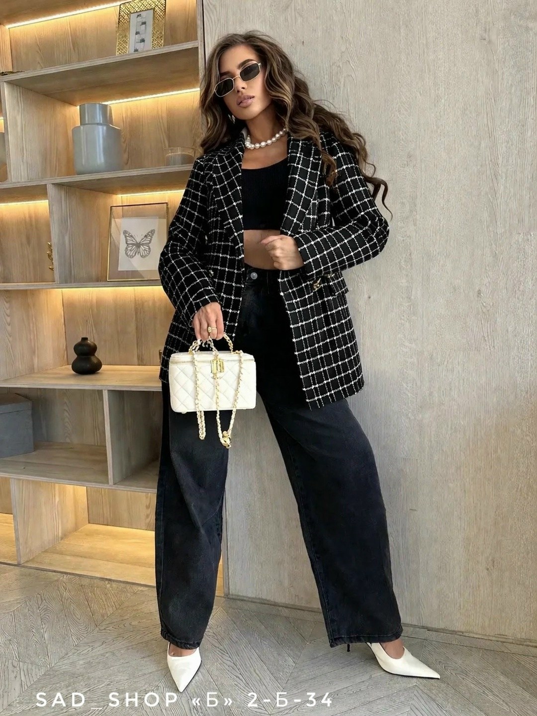 твидовый жакет,твидовый пиджак,пиджак твидовый в клетку,пиджак женский,жакет