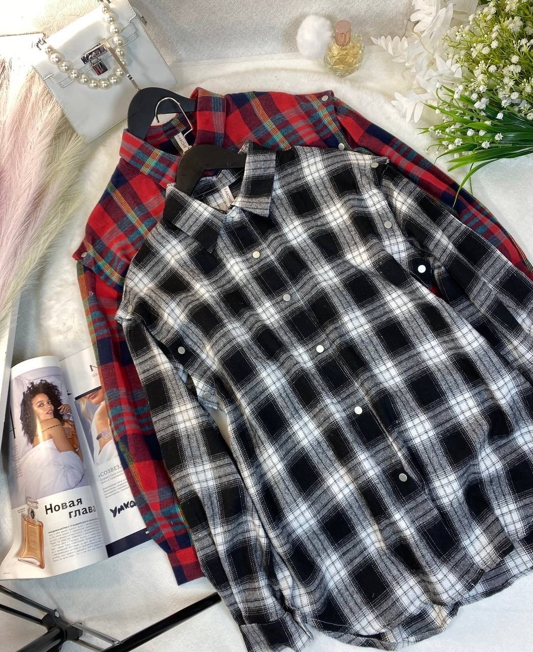 рубашка в клетку женская,рубашка в клетку,рубашка оверсайз в клетку женская,женская рубашка,рубашка в клетку теплая