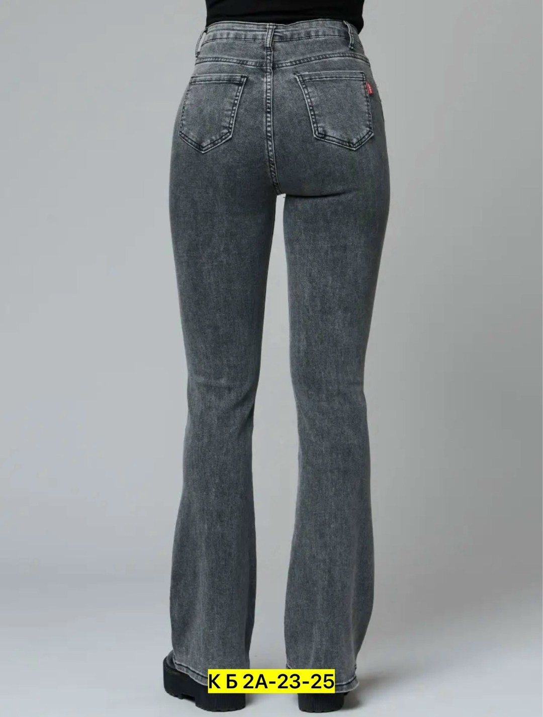 джинсы клеш женские,джинсы женские 7007 "однотонные-клеш № 1" серые,джинсы клеш серые женские,джинсы клеш от колена серые h&a collection,серые джинсы клеш