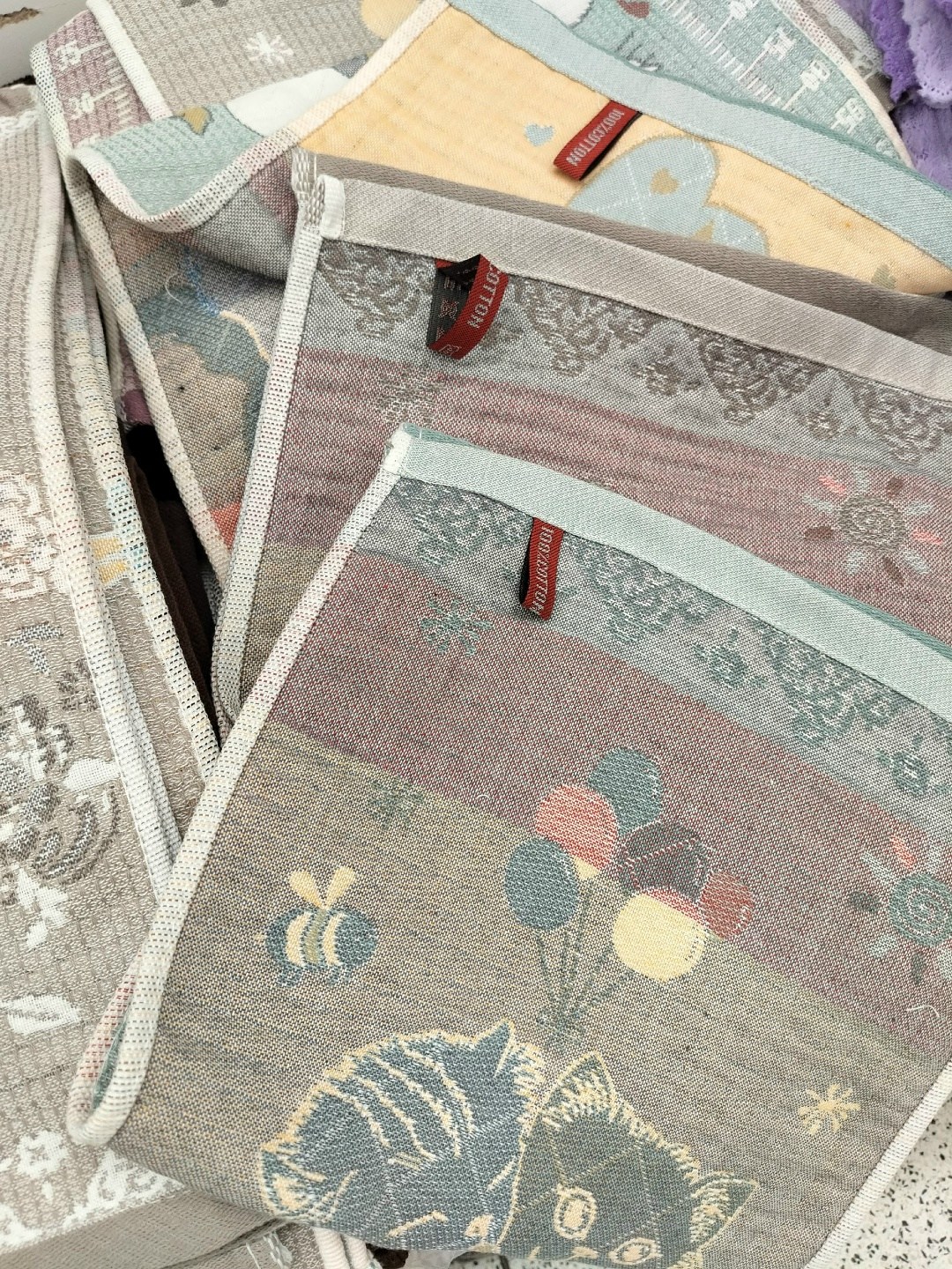 полотенце кухонное,полотенца,полотенце для кухни,полотенце "милые котята" тканное стеганое 25*50 см хлопок 100%,полотенце хлопковое