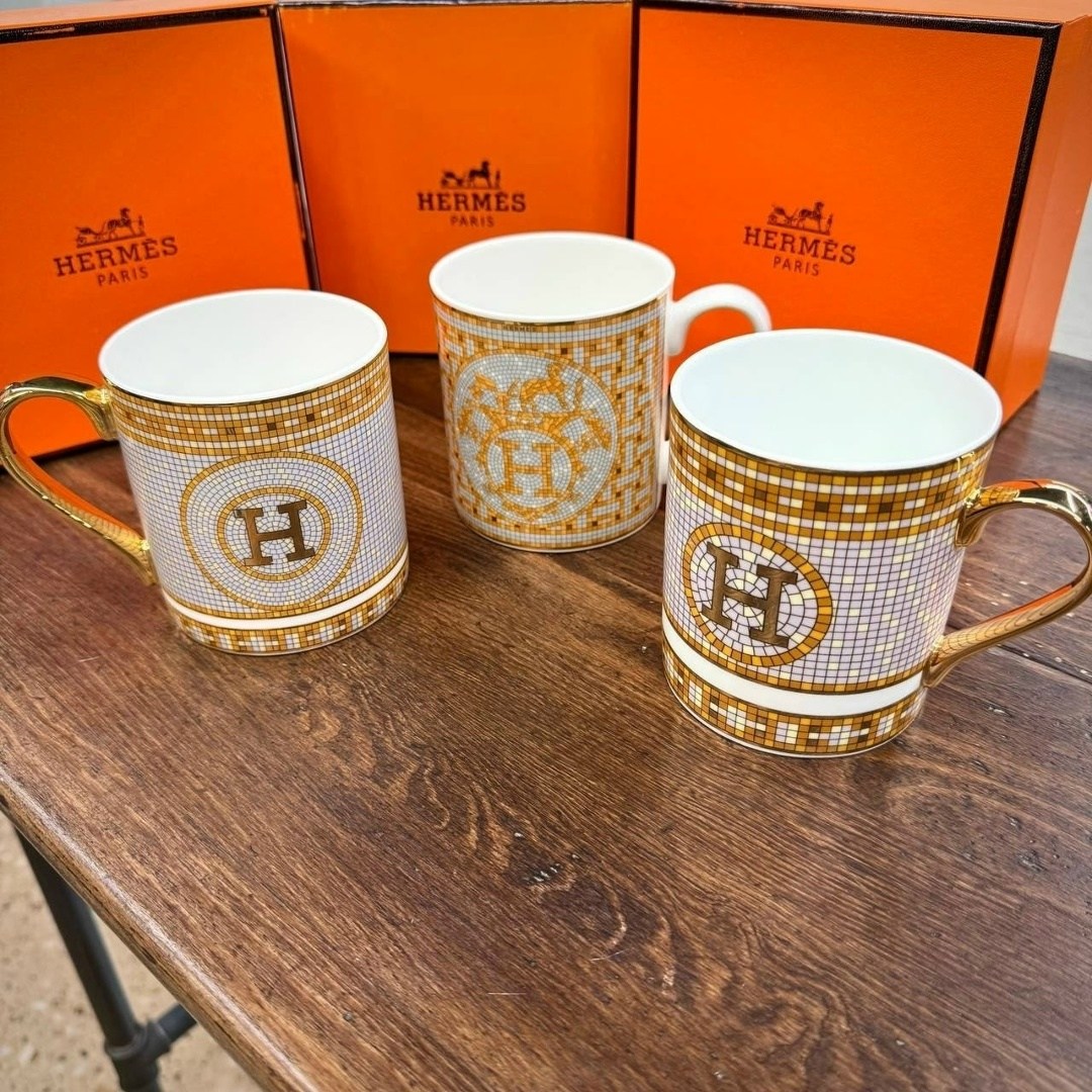 посуда hermes,чайный набор в стиле hermes,кружка hermes,чайный сервиз hermes,hermes чашка кофейная