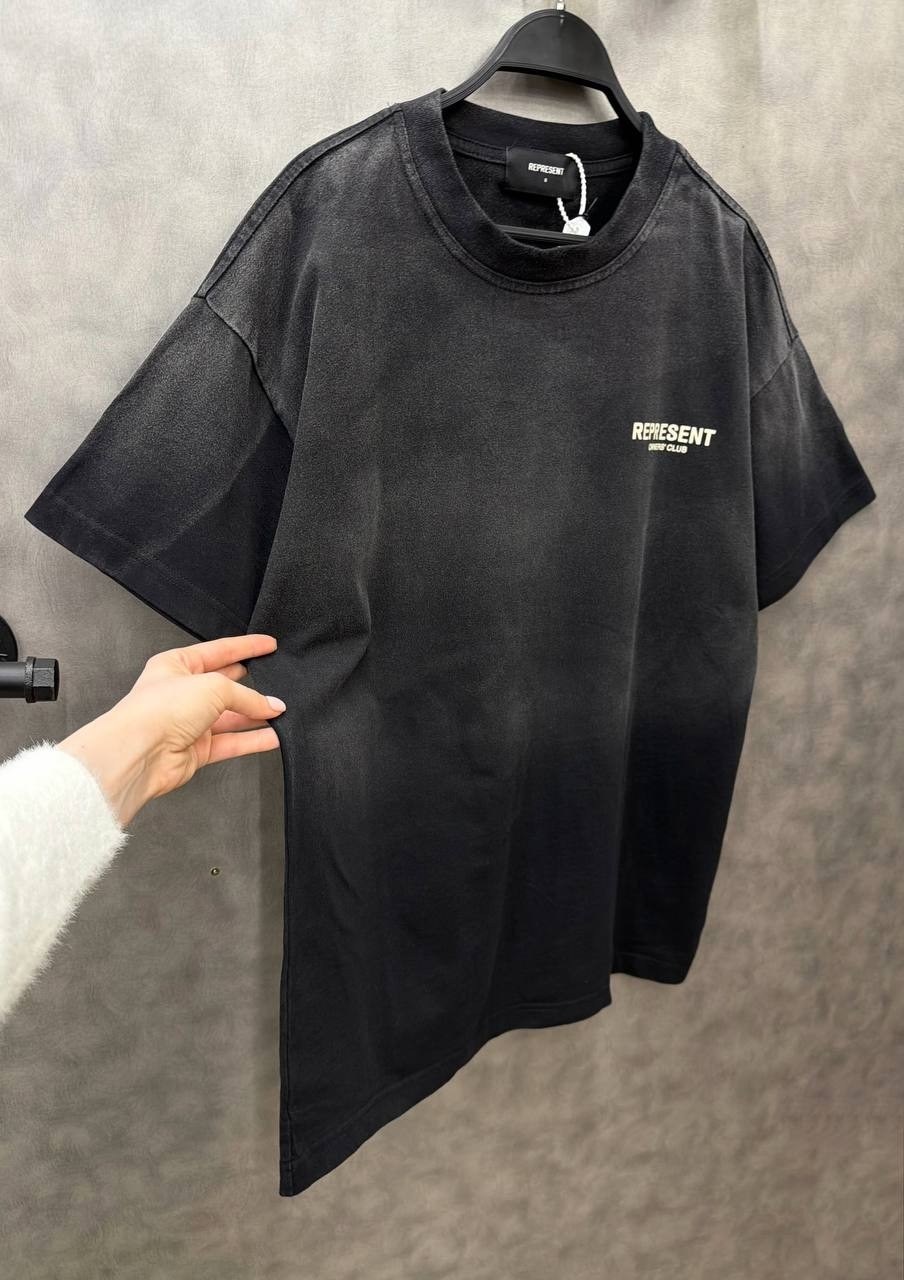 футболка represent owners club,футболка represent,футболки мужские повседневные,футболка с принтом owners club represent черный,мужская футболка