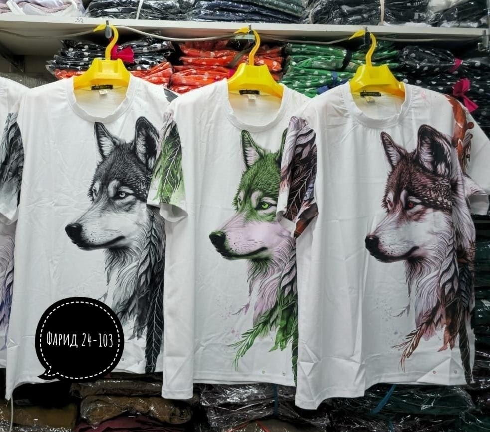 футболки мужские,мужская футболка с принтом волка,футболка с волками,мужская мода,мужская футболка с рисунком